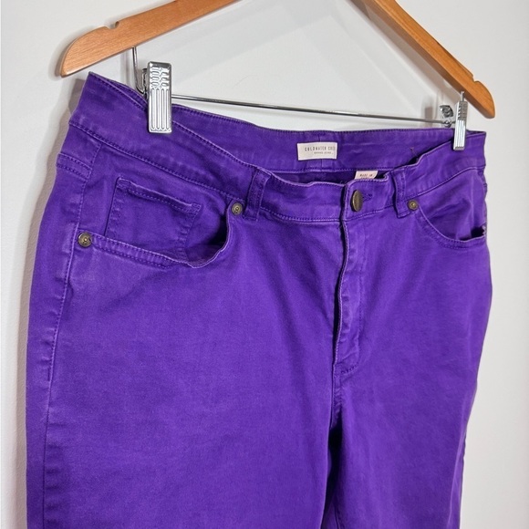 Coldwater Creek Purple Denim Women’s Jeans Stretchy (Sz 16) - Picture 3 of 8